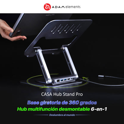 CASA Hub Stand Pro - Soporte con Hub USB-C desmontable 6 en 1